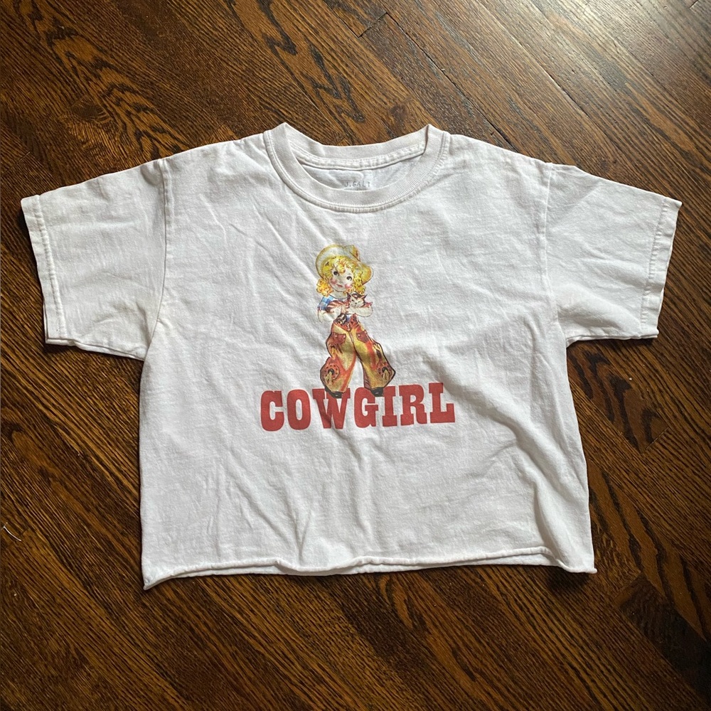 Brandy melville jgaly john galt cowgirl crop top